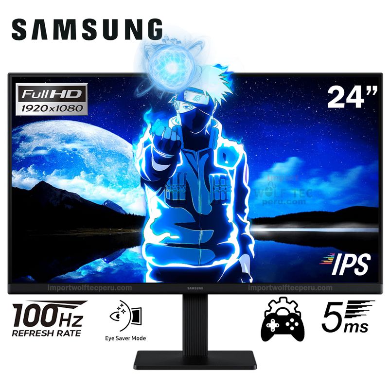 SAMSUNG - MONITOR SAMSUNG S24D300GAL Essential S3 24 IPS FHD 100Hz 5ms