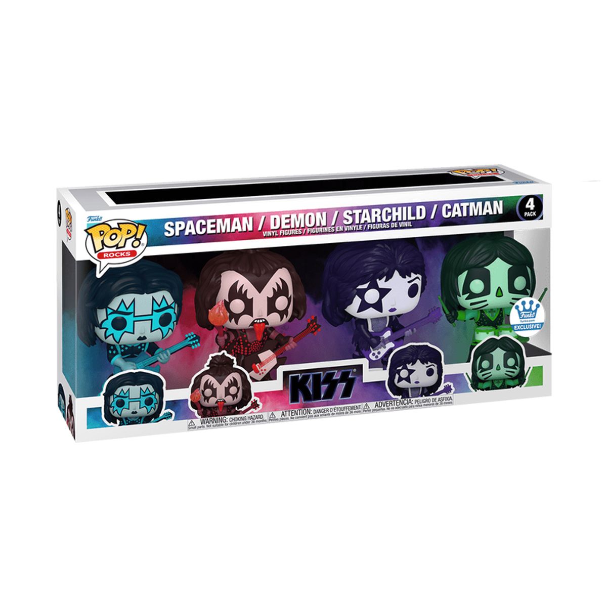 FUNKO - Funko Kiss Spotlight 4 Pack Spaceman Demon Starchild Catman