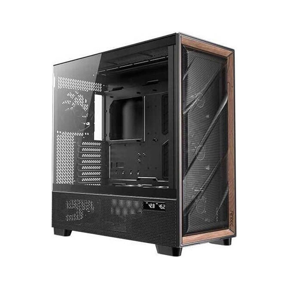 GENERICO - Caja de PC Antec Flux Pro Negra con Ventanas y 6 Ventiladores - Espac