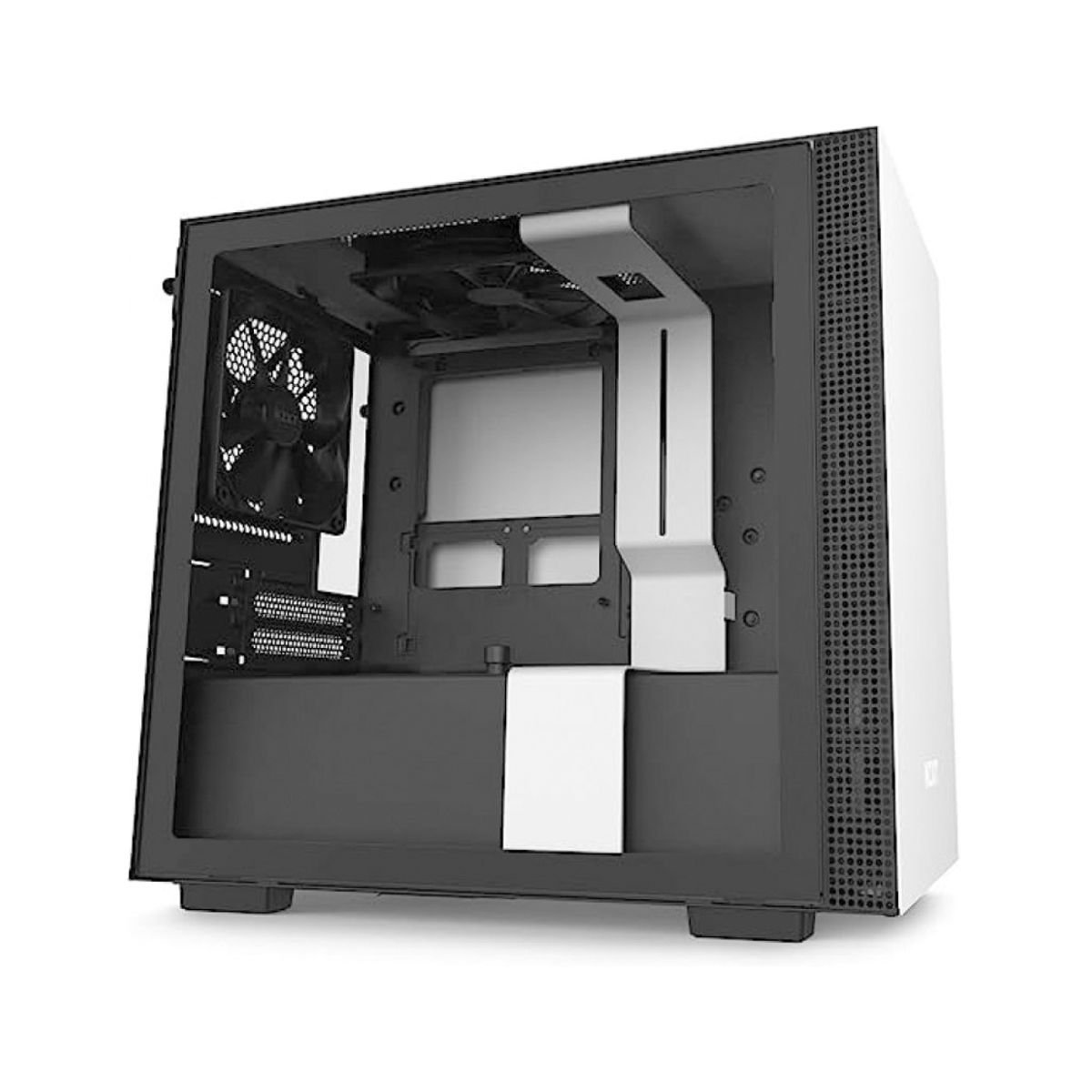 NZXT - Caja Mini-Itx Nzxt H210 En Blanco Y Negro - Diseño Compacto Y Elegante Para Pc Gamer