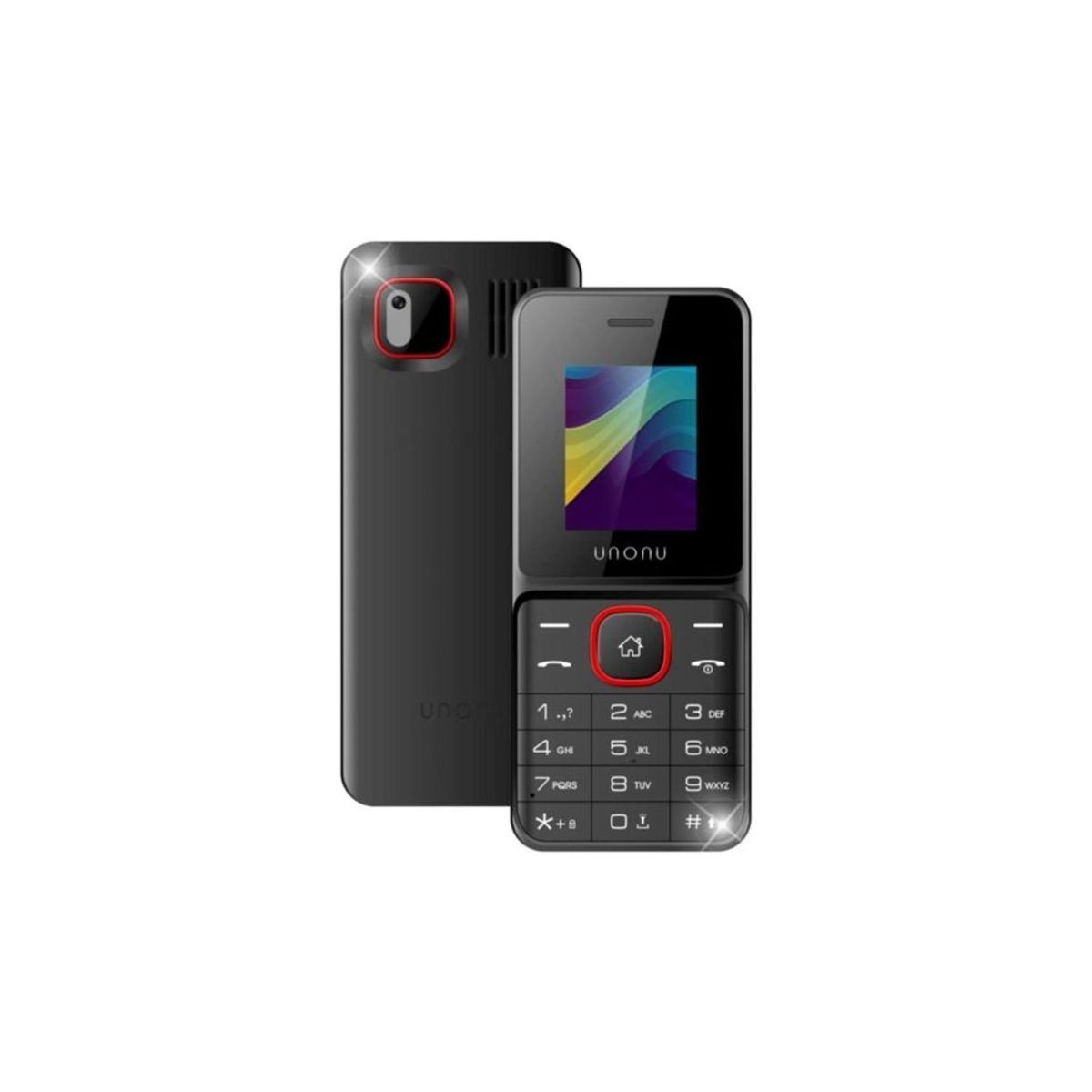 UNONU - Celular Unonu Speed 2G Negro Dual Sim - Conectividad Rápida Y Diseño Elegante, Ideal Para