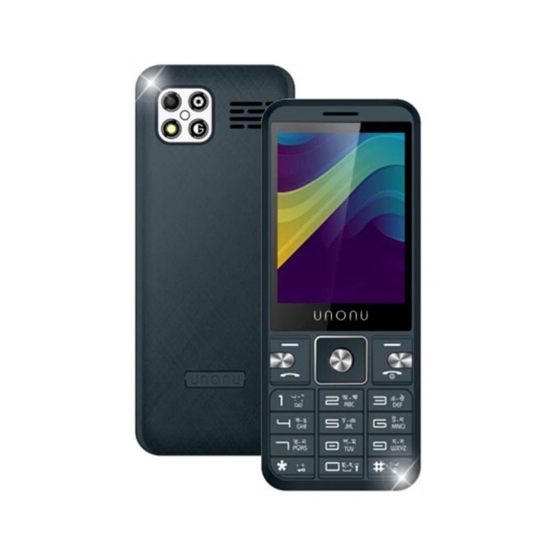 UNONU - Celular Unonu Wave 2G Negro Dual SIM Conectividad sencilla y estilo