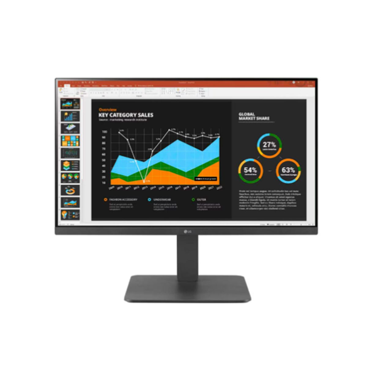 LG - Monitor Lg 24Br650 Led Ips 24" Resolución Pivot Usb Daisy Chain