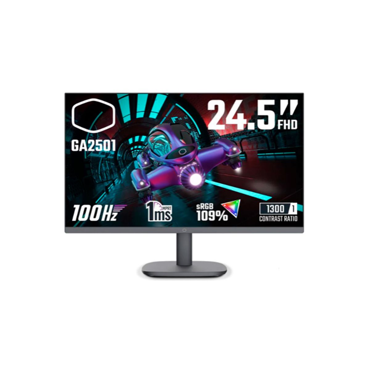 COOLER MASTER - Monitor Cooler Master 24.5'' Fhd 100Hz Ips - Experiencia Visual Inigualable Con Conexión U