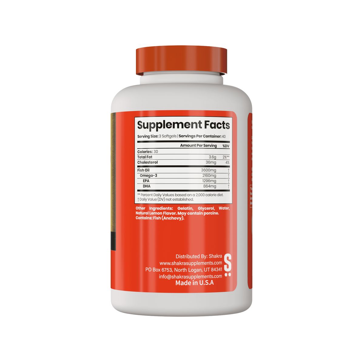 SHAKRA - Shakra Fish Oil Omega 3 Aceite de Pescado