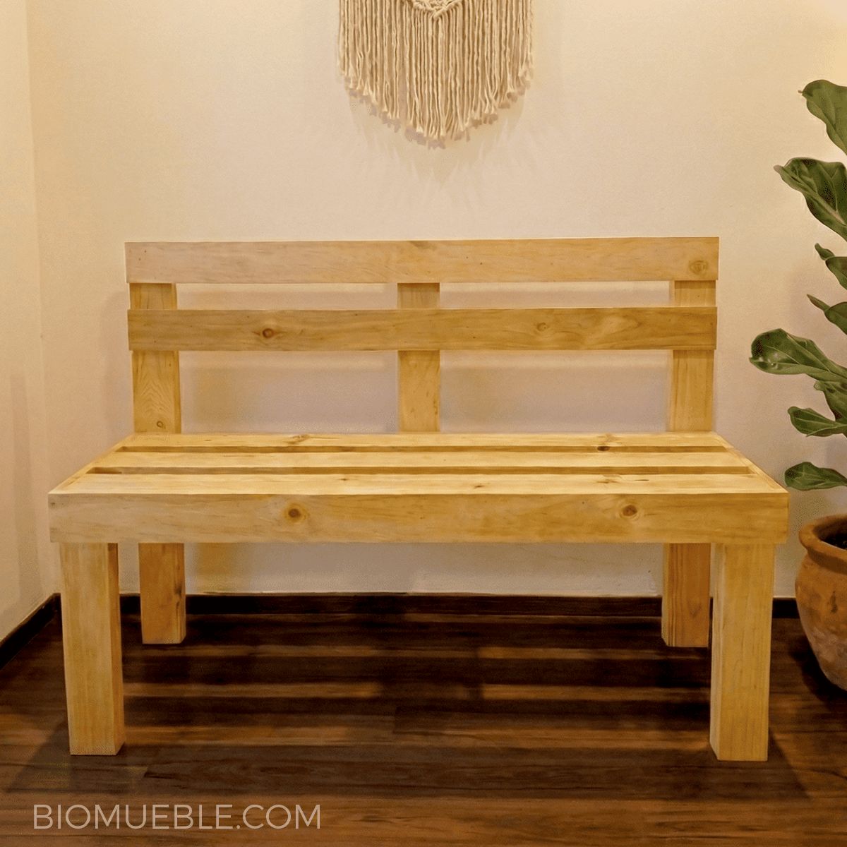 GENERICO - Banca Enzo de Madera reciclada de palets