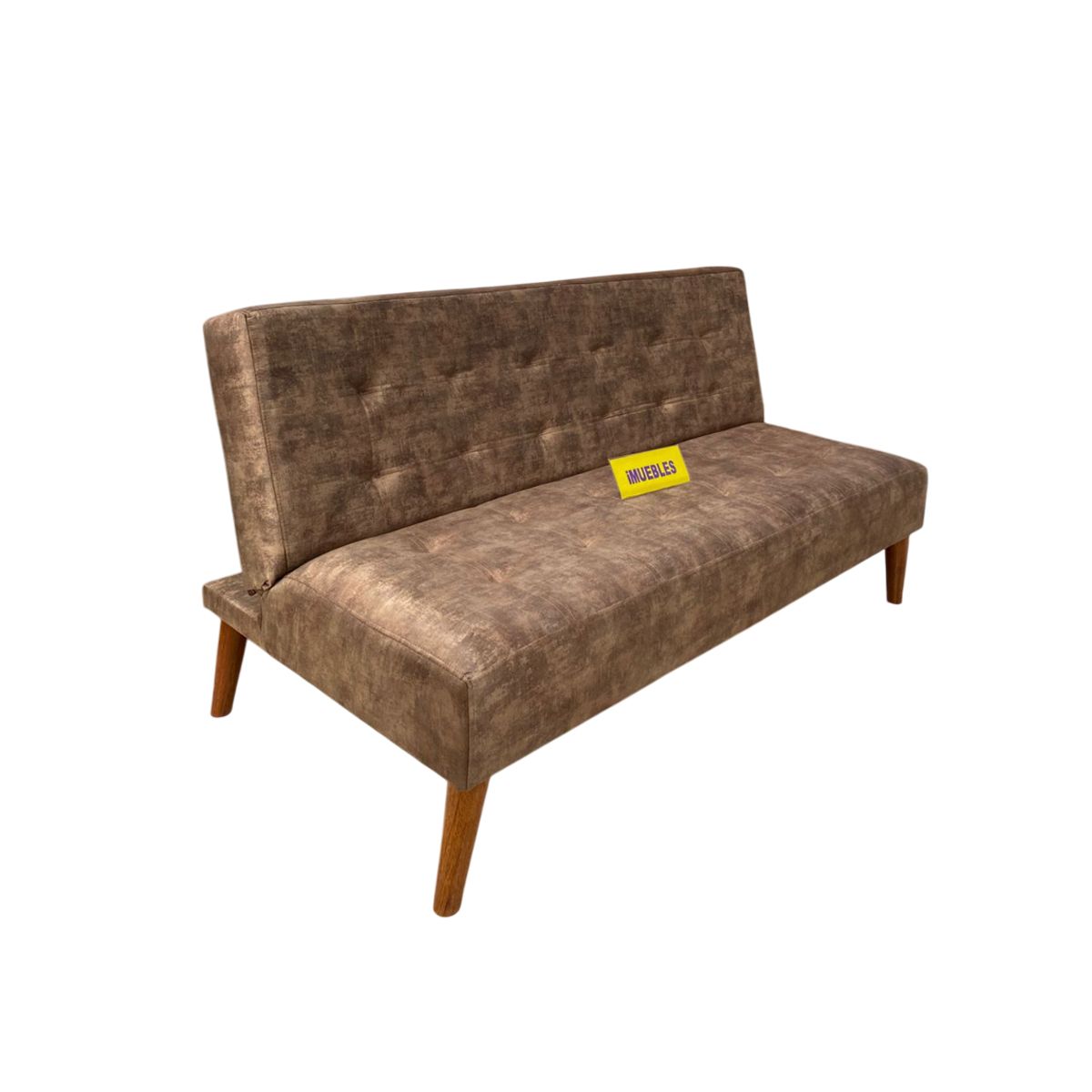 TEMEL - Sofá Cama Modelo Futón 1.80 m color Camel - TEMEL