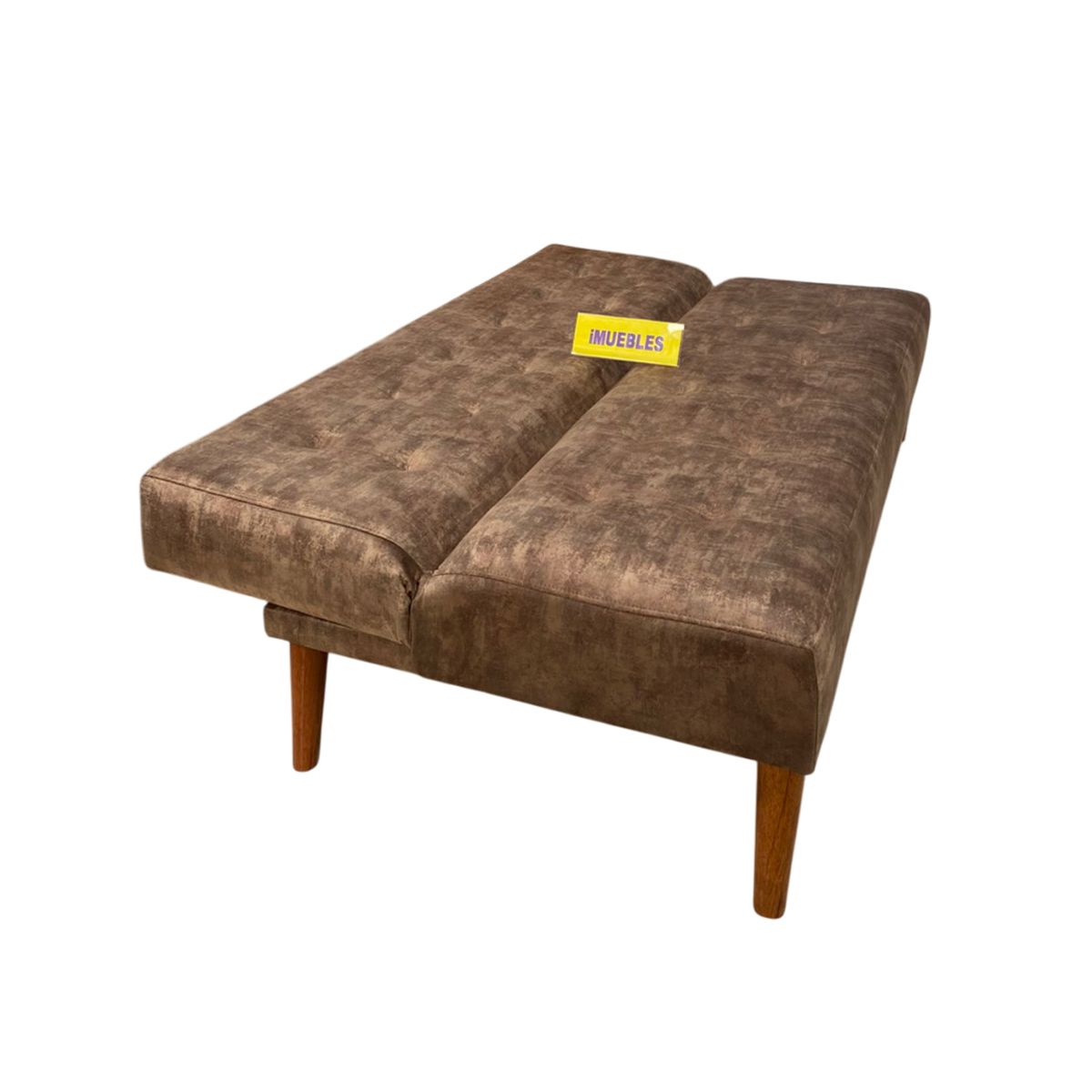 TEMEL - Sofá Cama Modelo Futón 1.80 m color Camel - TEMEL