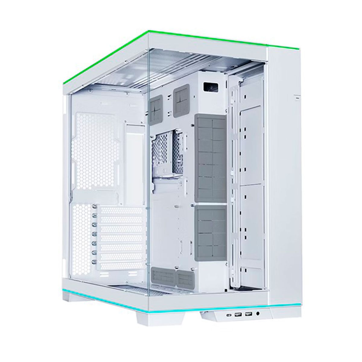 LIAN LI - CASE LIAN LI O11D EVO RGB  BLANCO 2 VIDRIO TEMPLADO  PN O11DERGBW