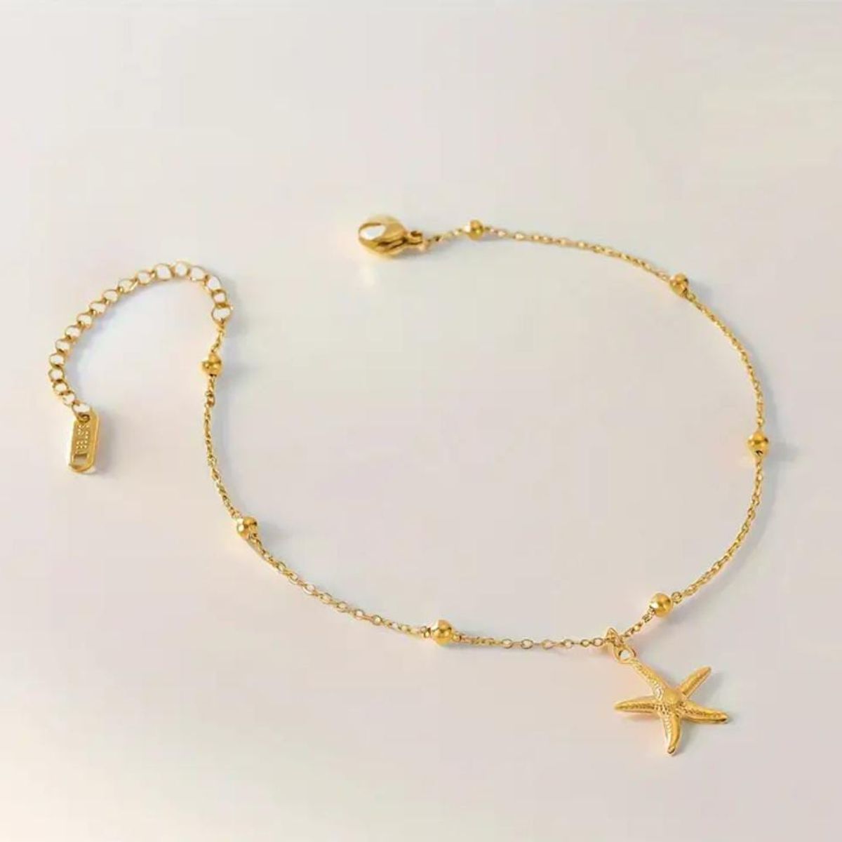 MORITA BAG STORE - TOBILLERA PARA MUJER CON ESTRELLA DE MAR Y PERLAS