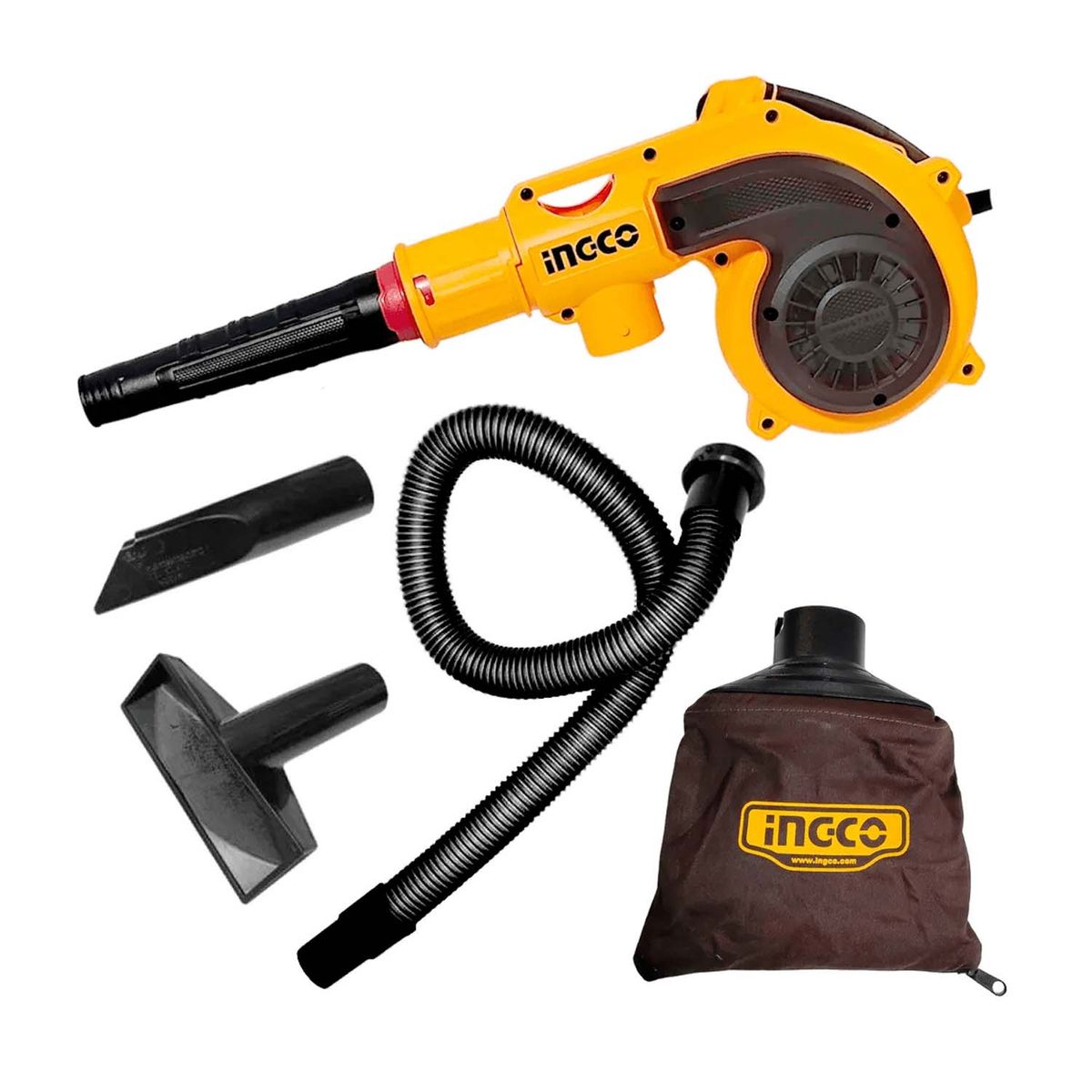INGCO TOOLS - SOPLADORA ASPIRADORA DE AIRE ELÉCTRICA 800W + 3 ACCS INGCO