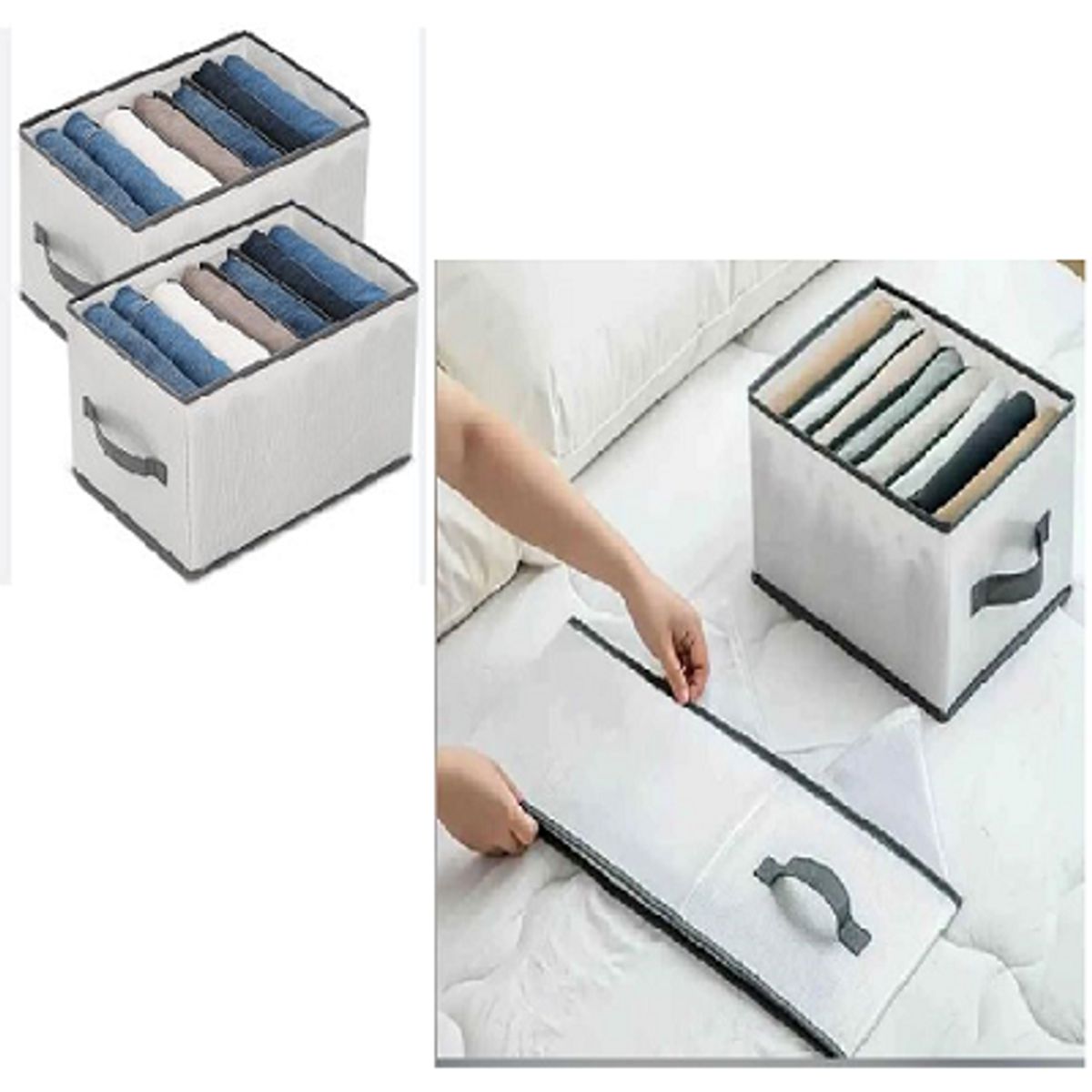 GENERICO - Organizador de Ropa para Armarios y Cajones  pack 4 unidades