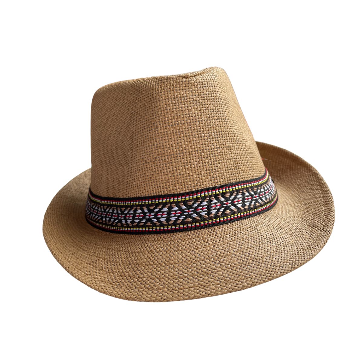 KAST PE - Sombrero Bier Beige Fedora con Pluma Unisex