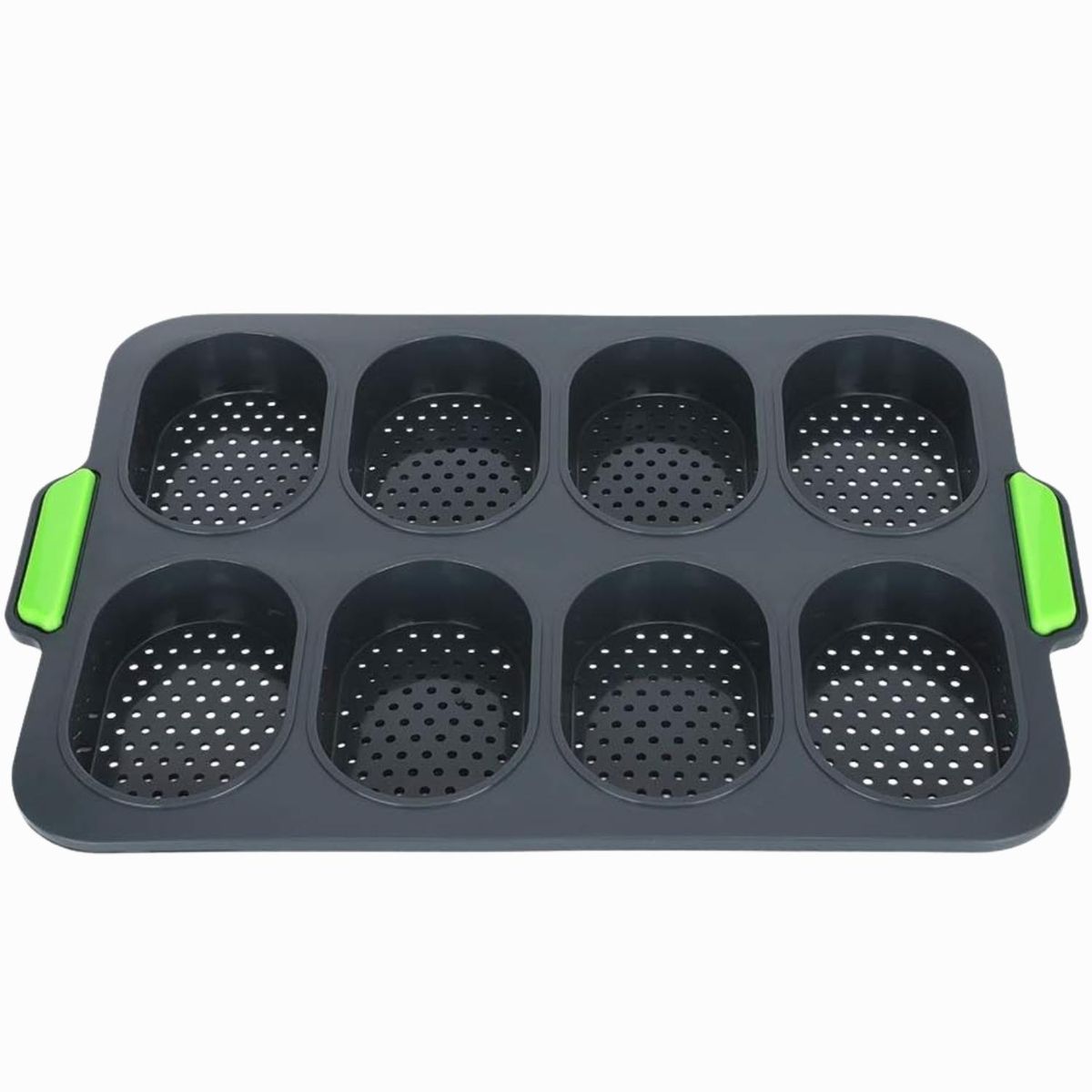 ICHIMATSU - Molde de Silicona para pan ovalado x 8 agujeros-Ichimatsu