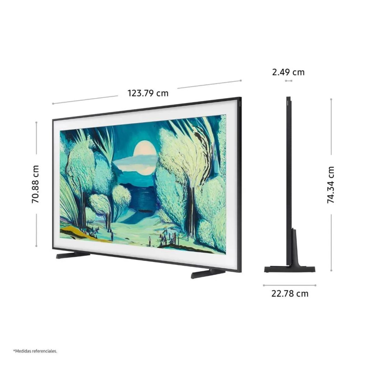 SAMSUNG - Televisor Samsung The Frame 55 Qled 4k Vision AI Smart TV QN55LS03F - Nuevo 2025