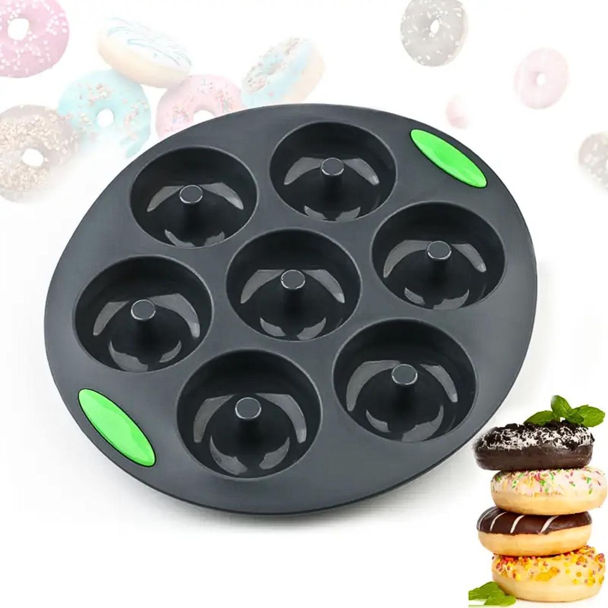 ICHIMATSU - Molde de Silicona para donas x 7 agujeros-Ichimatsu