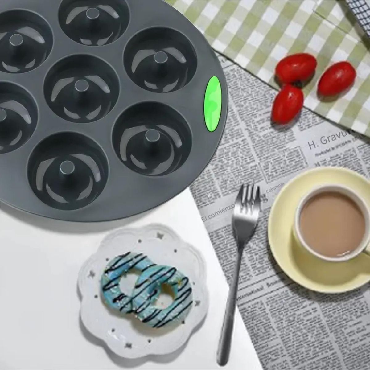 ICHIMATSU - Molde de Silicona para donas x 7 agujeros-Ichimatsu