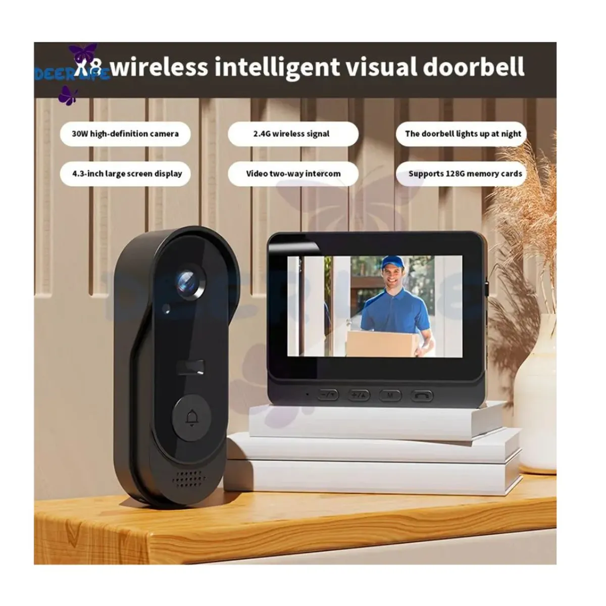 GENERICO - Timbre Inteligente HD WiFi