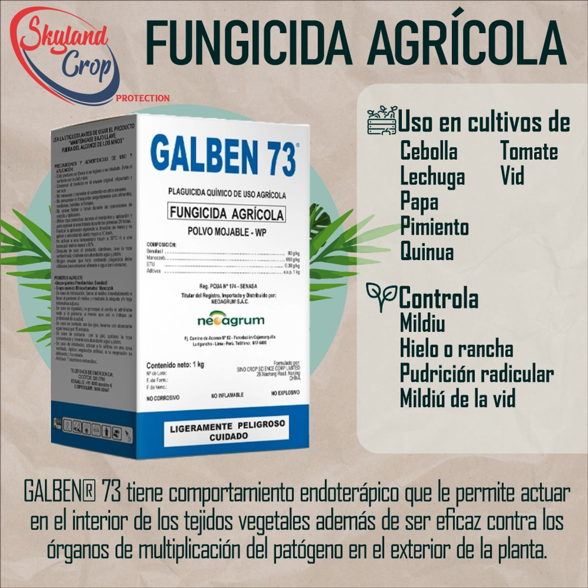GENERICO - GALBEN 1KG FUNGICIDA AGRÍCOLA