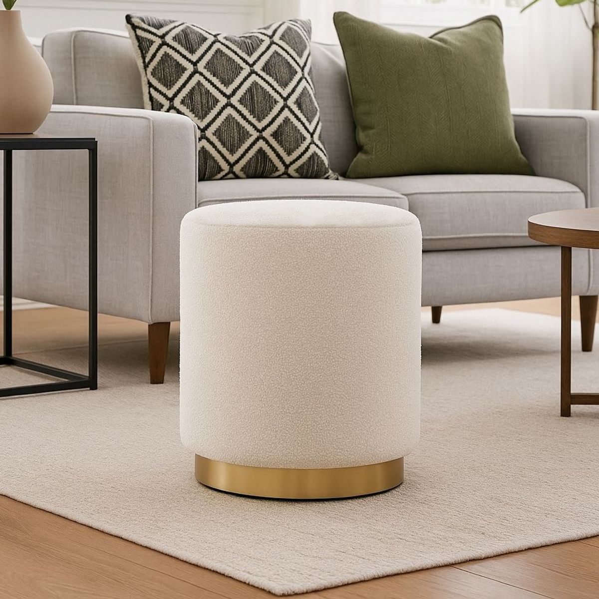 GENERICO - PUFF SHEEPI GOLD BEIGE REDONDO