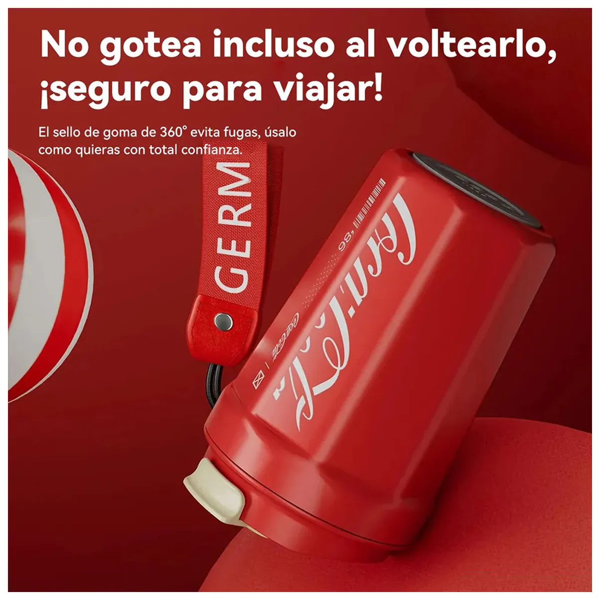 GERM - Termo Germ Rombo Coca Cola Rojo 390ml Acero Inoxidable
