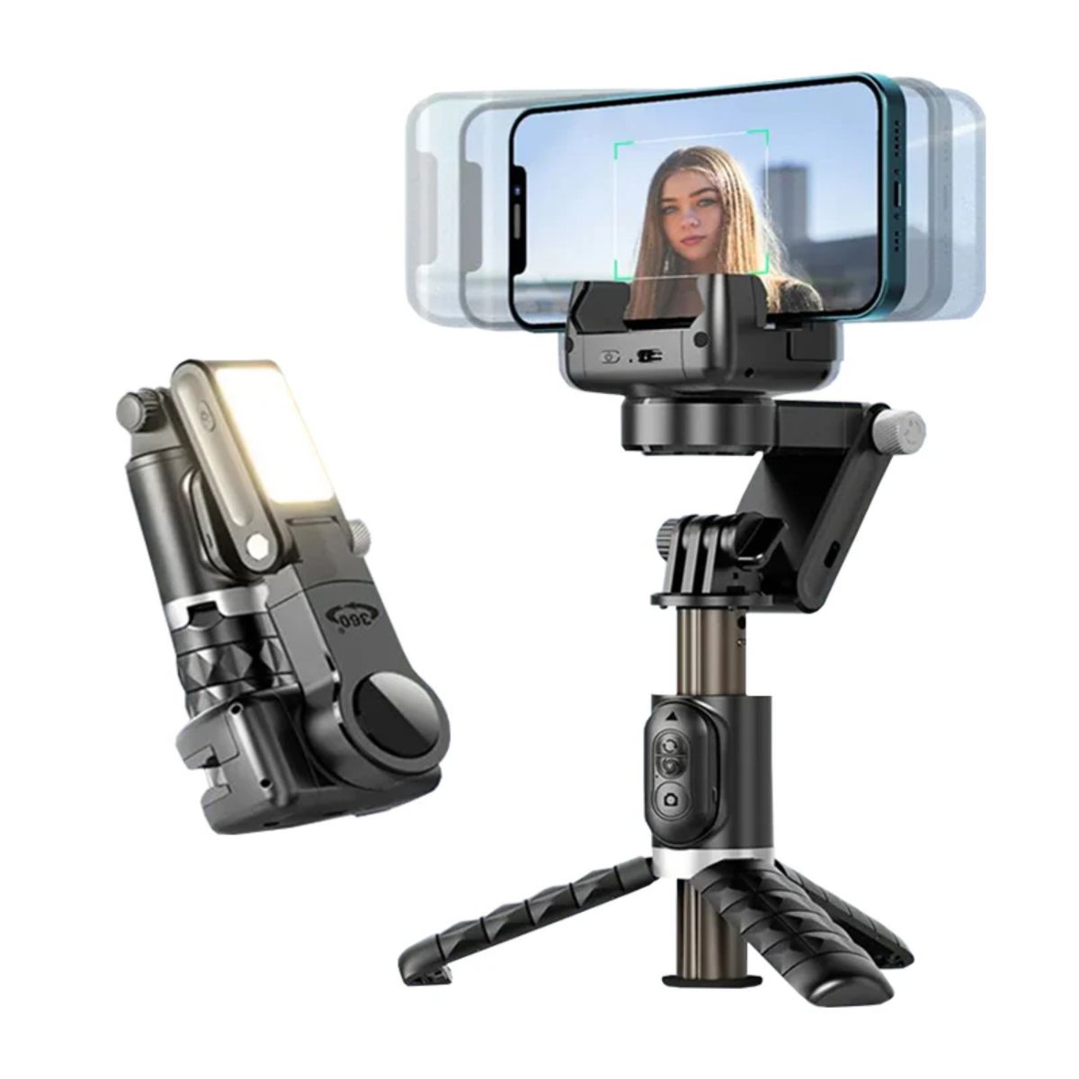 NEO DIGITAL - Estabilizador Q18 cardán rotación trípode 360 grados selfie celular