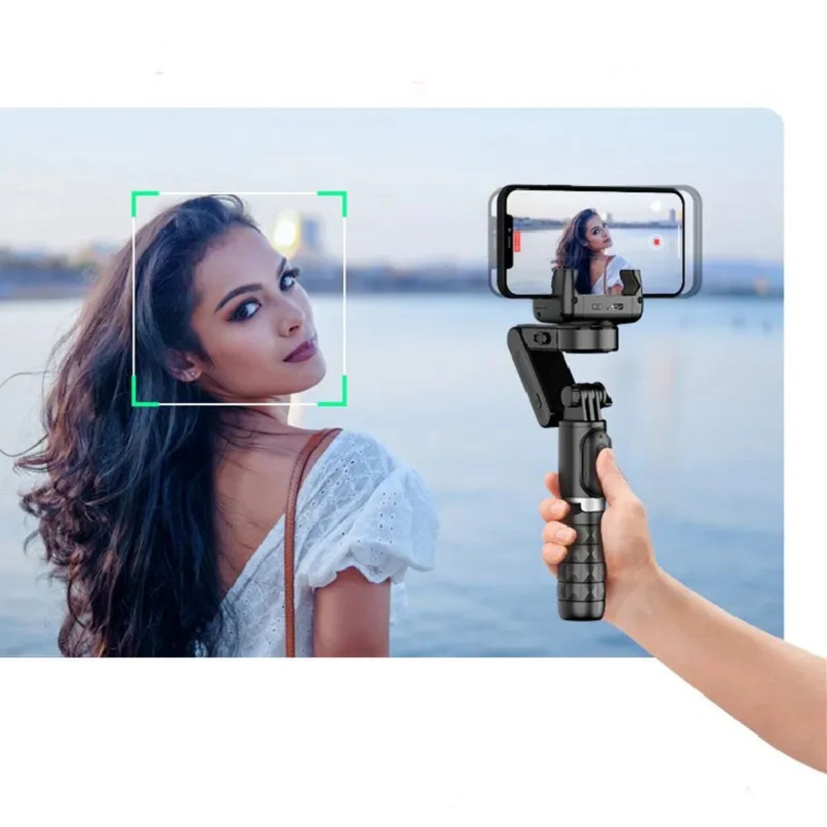 NEO DIGITAL - Estabilizador Q18 cardán rotación trípode 360 grados selfie celular