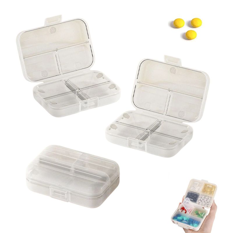 GENERICO - Pastillero Semanal Portatil x 2unds Pastillero Pill Box