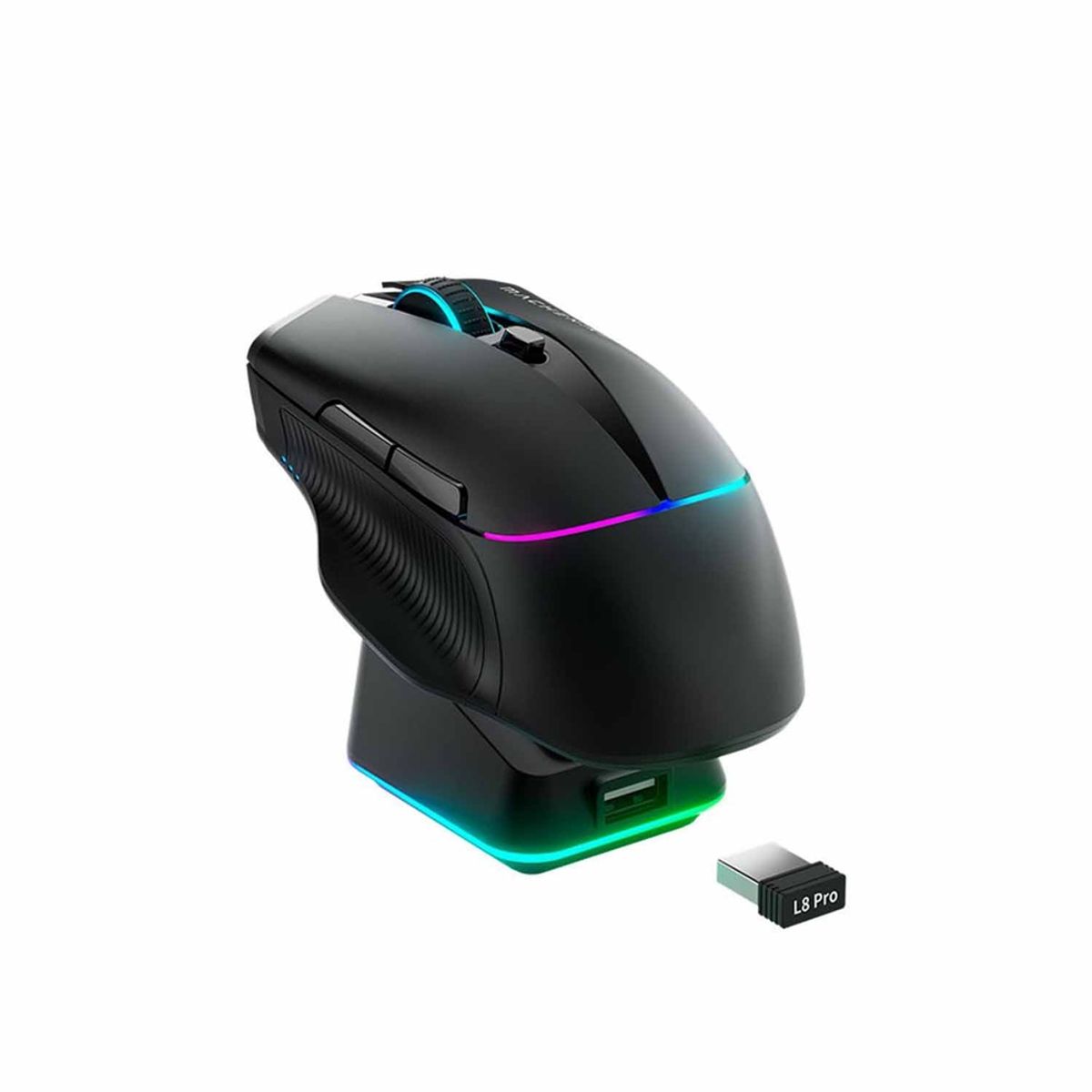 MACHENIKE - MOUSE GAMER MACHENIKE L8 PRO BLACK WIRED WIRELESS LED-RGB