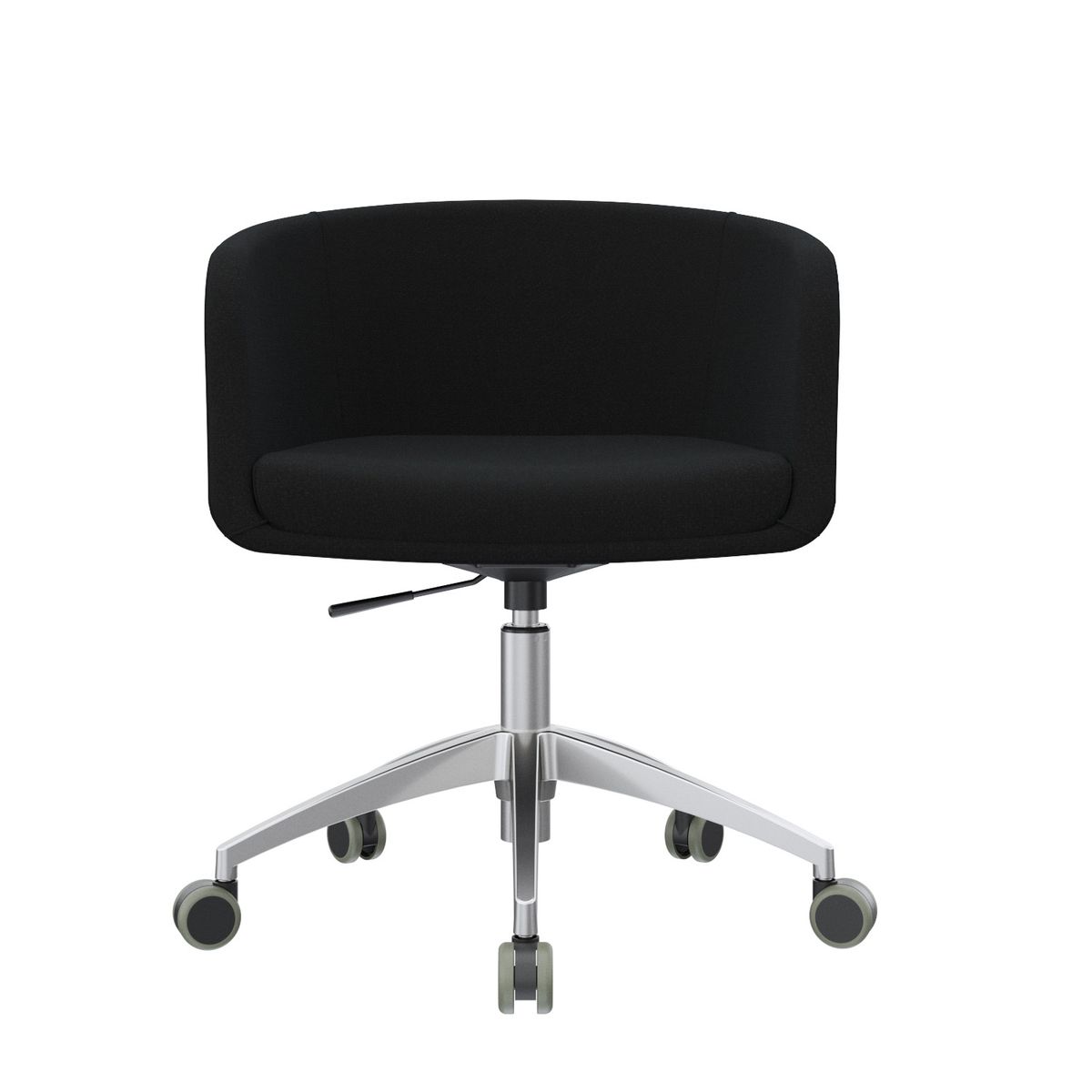 OFIDEAS - Poltrona Giratoria Boom Negro Acolchada Ofideas