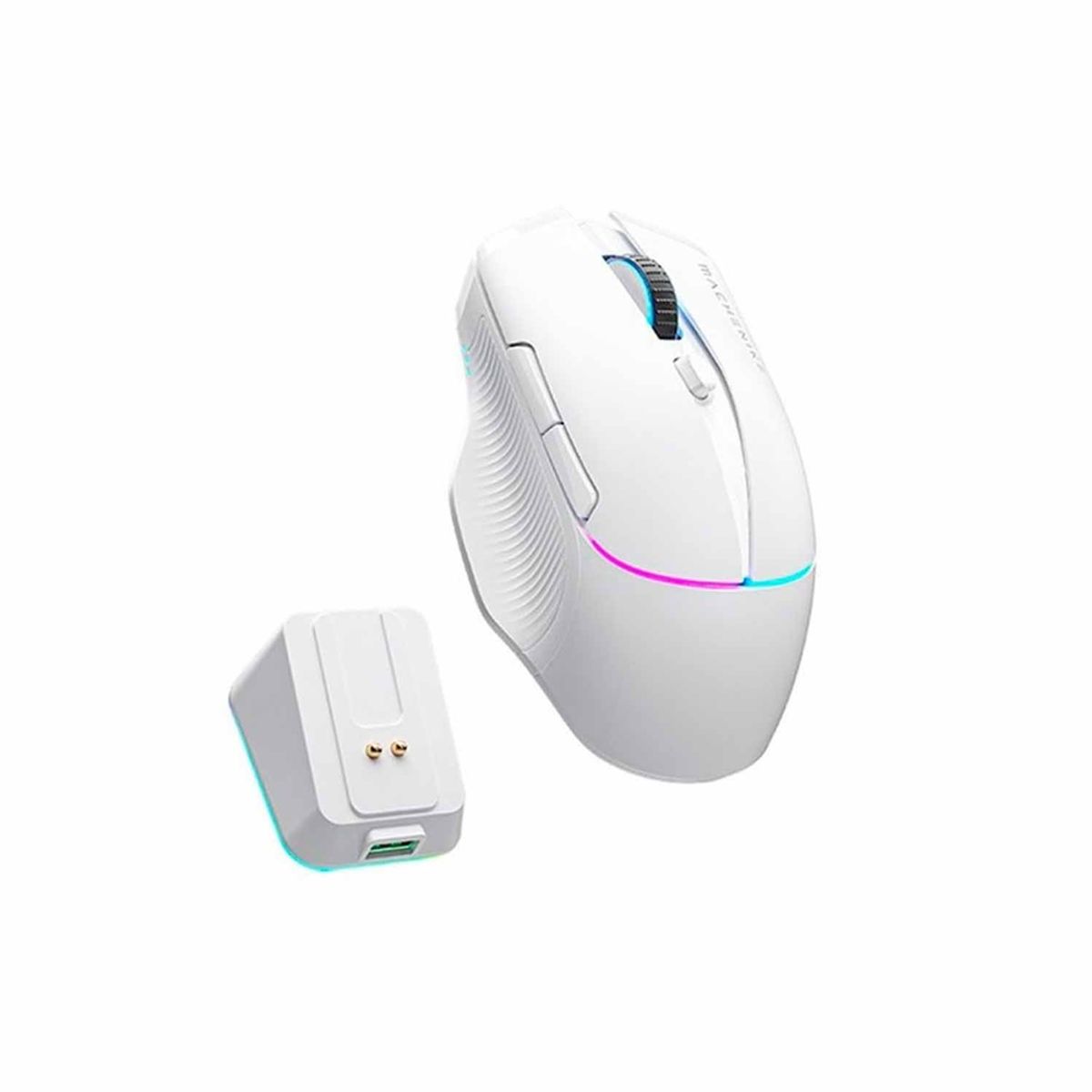 MACHENIKE - MOUSE GAMER MACHENIKE L8 PRO WHITE WIRED WIRELESS LED-RGB
