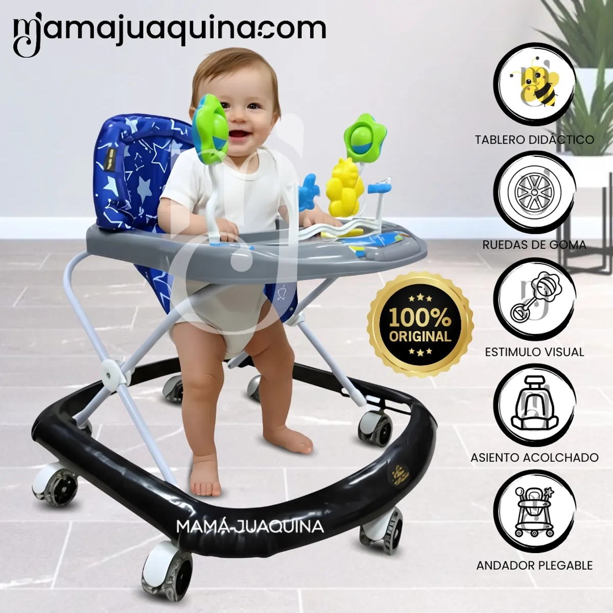Baby - Andador Plegable «LITTLE BEE» Edición Limitada Black