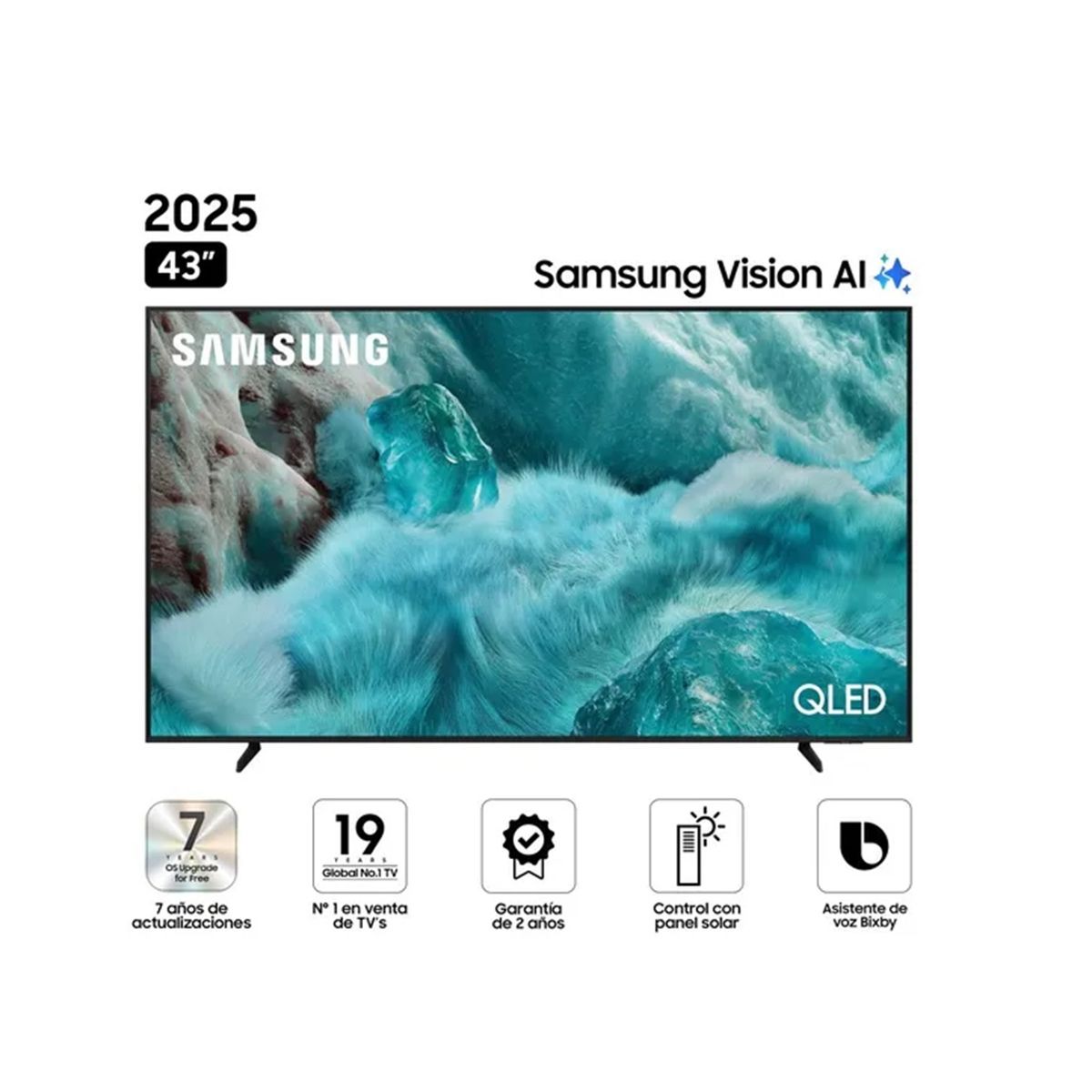 SAMSUNG - Televisor Samsung Smart TV 43 QLED 4K UHD QN43Q7FAAGXPE