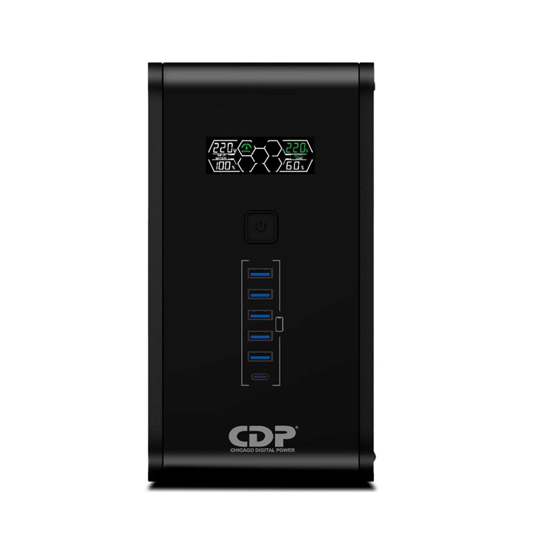CDP - UPS INTERACTIVO CDP 375W 12 V NEGRO PN  PSUPSRSMART75