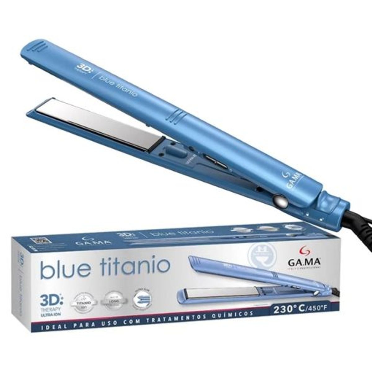 Gama - Plancha Alisadora Gama 3D Blue Titanio BECHS0000002426 Azul