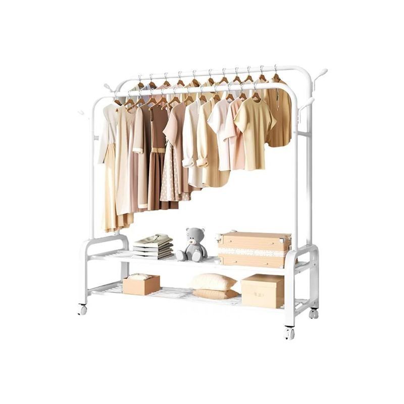 GENERICO - Pack2 Estante para el Orden de Ropa Blanco Y+Papel de Regalo