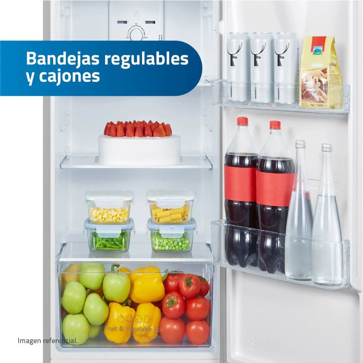 INDURAMA - Refrigeradora INDURAMA Top Mount 246L RI-389DNI