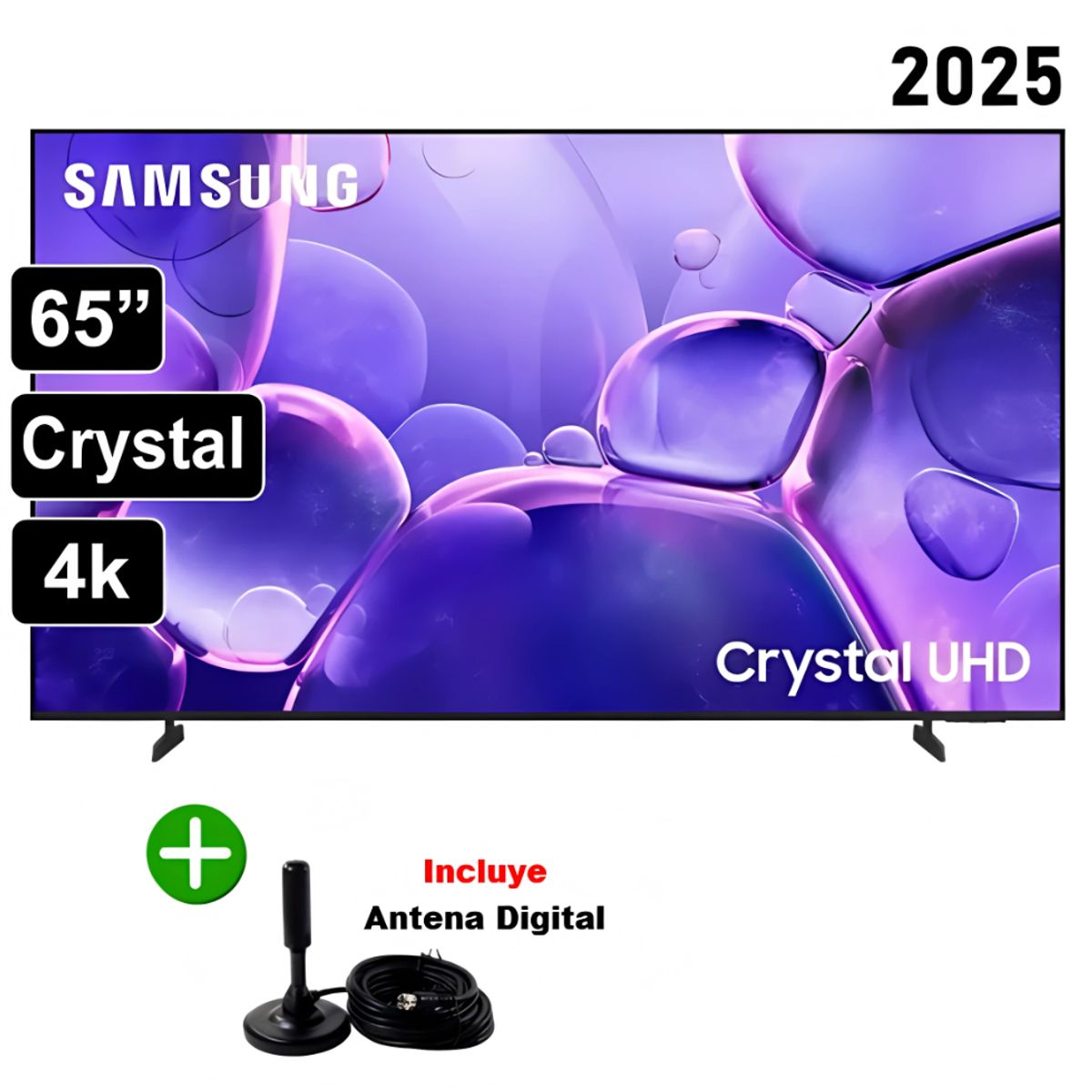 SAMSUNG - Televisor Samsung 65 UN65U8000F Crystal UHD Smart TV 2025 + Antena