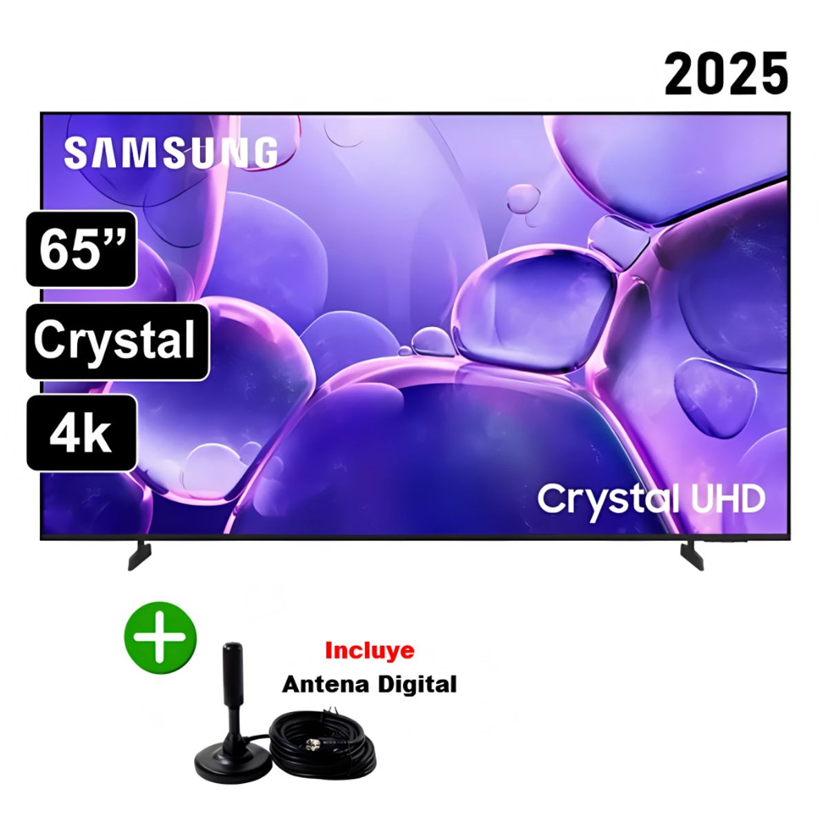 SAMSUNG - Televisor Samsung 65 UN65U8000F Crystal UHD Smart TV 2025 + Antena