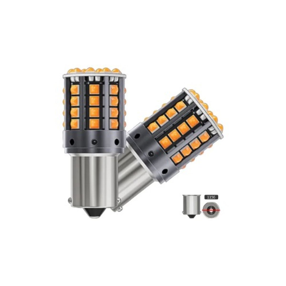 GENERICO - PAR FOCO 44LED CREE 1 CONTACTO AMBAR FULL CAMBUS DIRECCIONAL