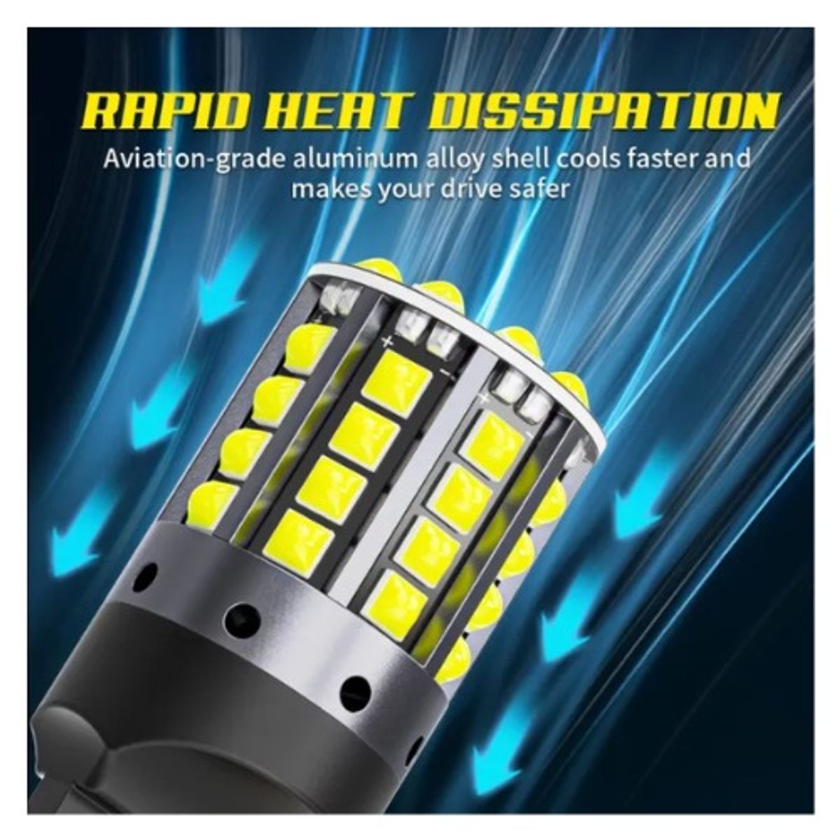 GENERICO - PAR FOCO 44LED CREE 1 CONTACTO AMBAR FULL CAMBUS DIRECCIONAL