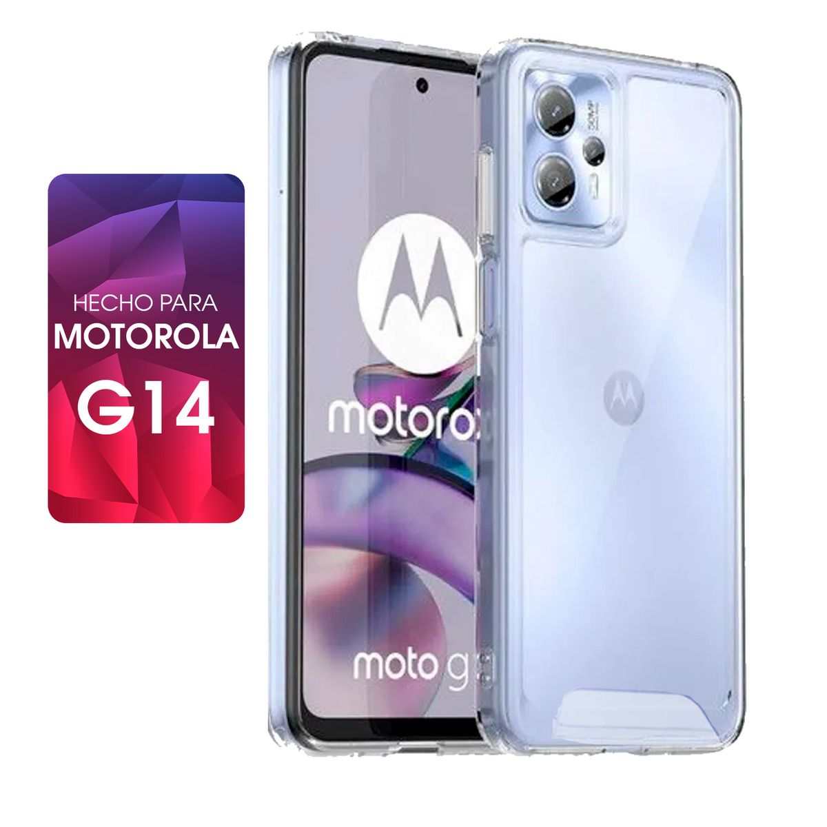 SPACE - Case Space Para Motorola G14 Transparente