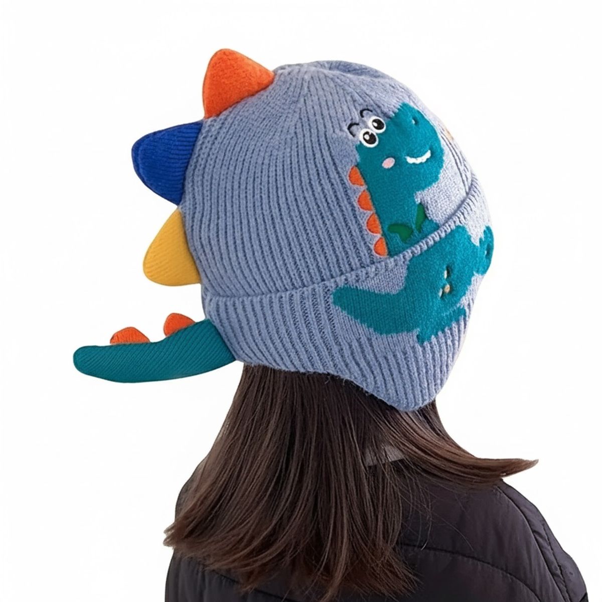 GENERICO - Pack De 2 Gorros-diseño Dinosaurio-niños 2-8 Años.
