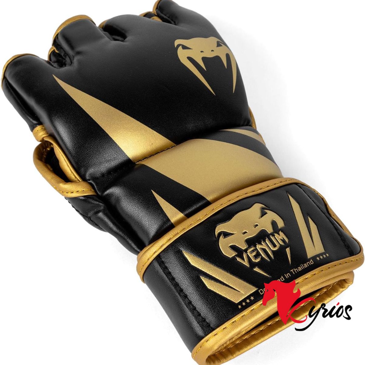 NO LOGO - GUANTES DE MMA VENUM IMPORTADO TALLA M DORADONEGRO