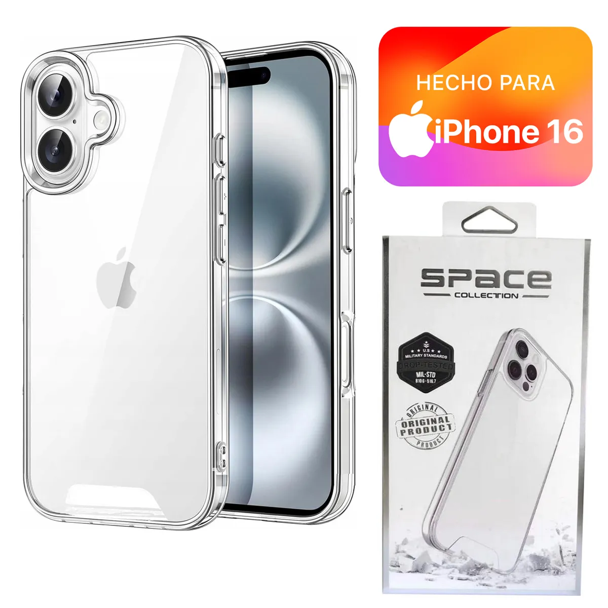 SPACE - Case Space Para Iphone 16 Transparente