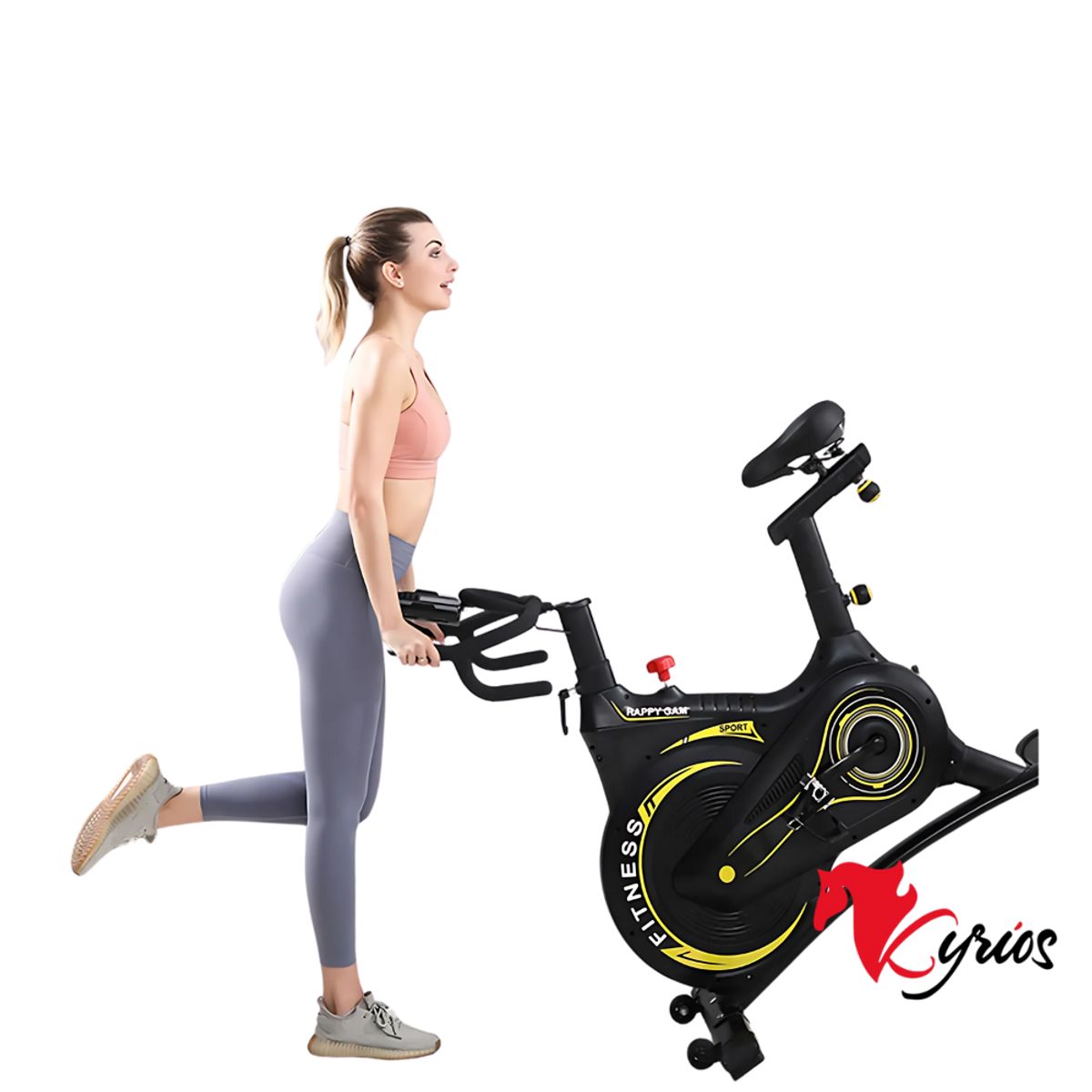 NO LOGO - SPINNIG COLOR AMARRILO PRO VOLANTE CON PESO PARA TODOS LOS NIVELES