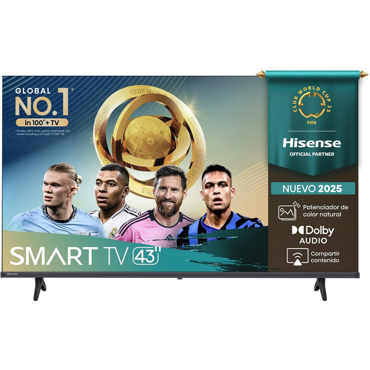 HISENSE - Televisor Hisense 43 FHD Smart Tv 43A4NV