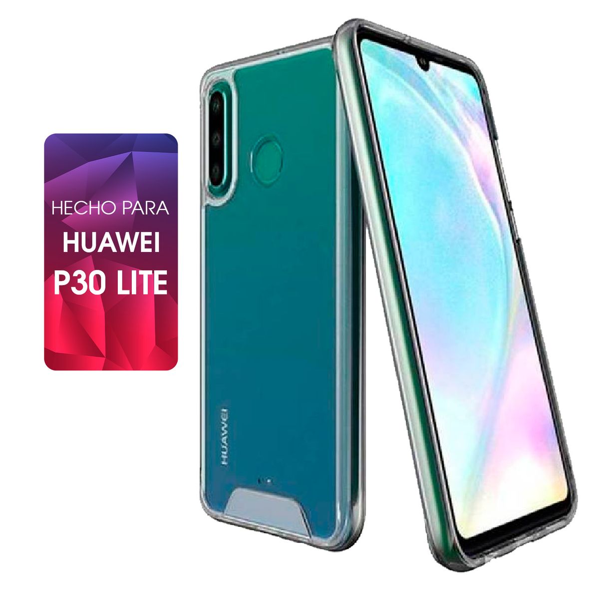 SPACE - Case Space Para Huawei P30 Lite Transparente