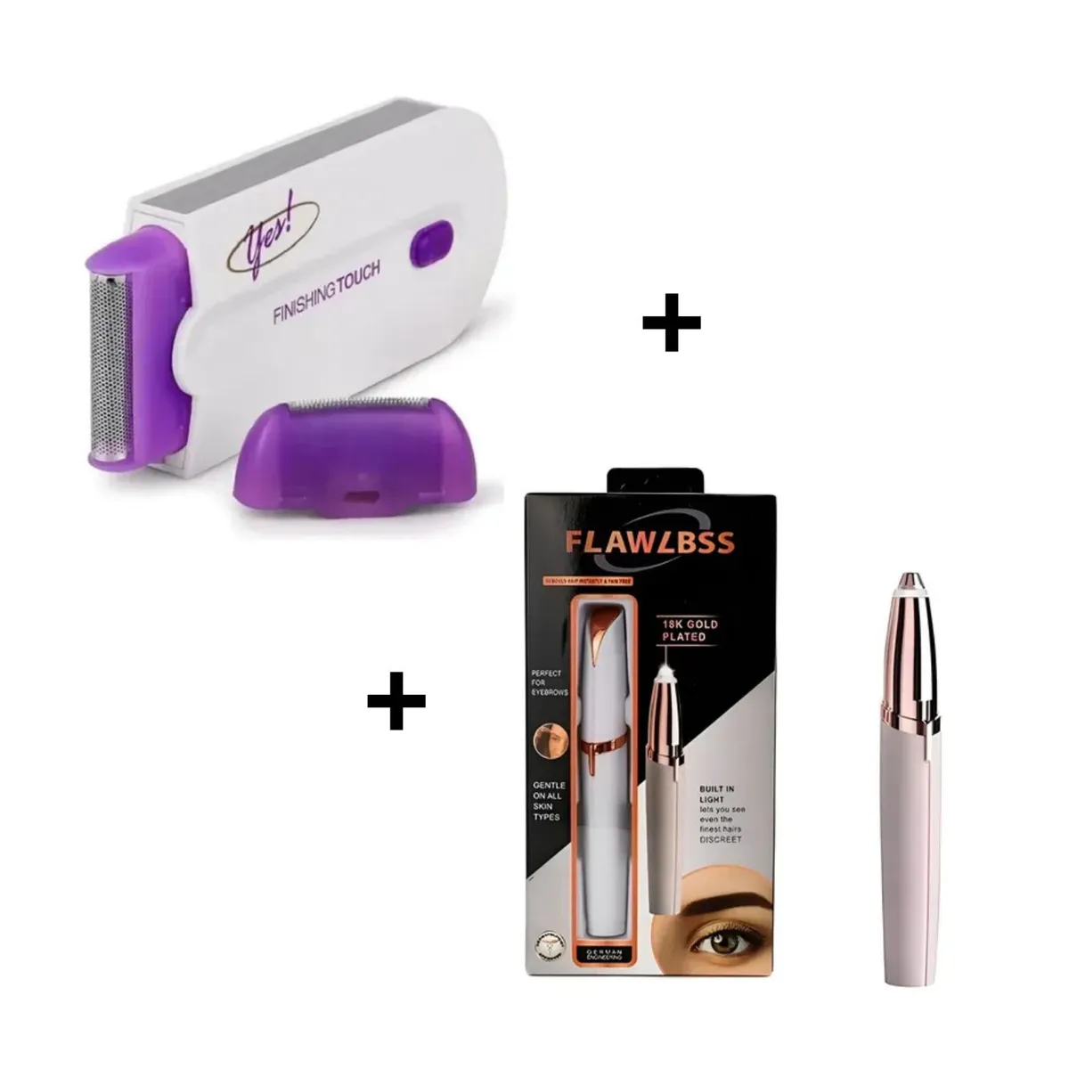 OEM - PACK Depilador Corporal YES + Depilador De Cejas Recargable