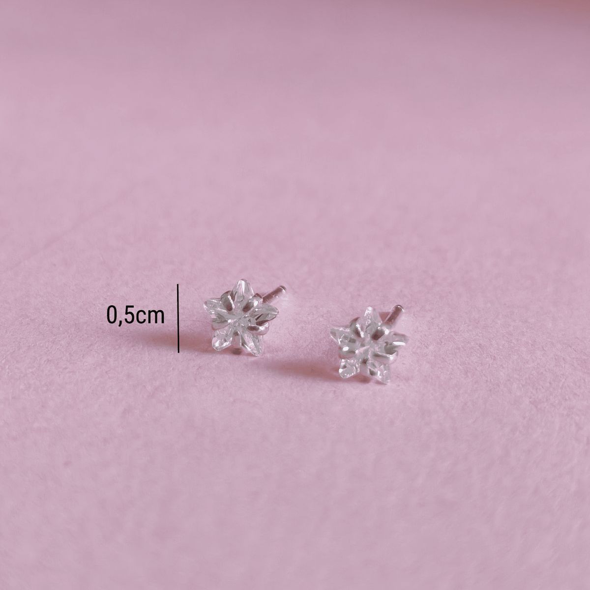 GENERICO - Aretes de plata para niña - Estrellita